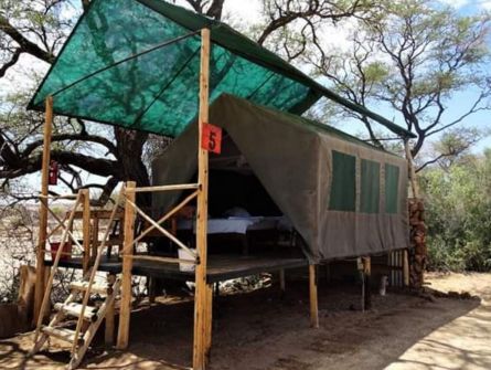Spitzkoppe Tented Camp Bush Chalet Deck