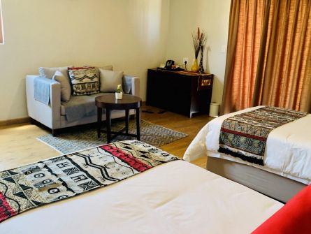 Agama Lodge Standard Chalet Lounge
