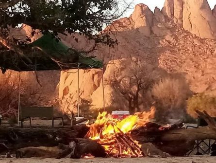 Spitkoppe Mountain Tented Camp Campsite Bonfire