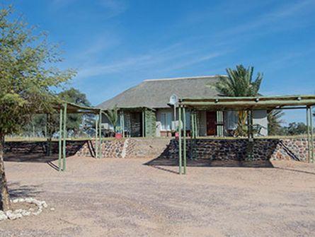 Molopo Kalahari Lodge Chalet Landscape